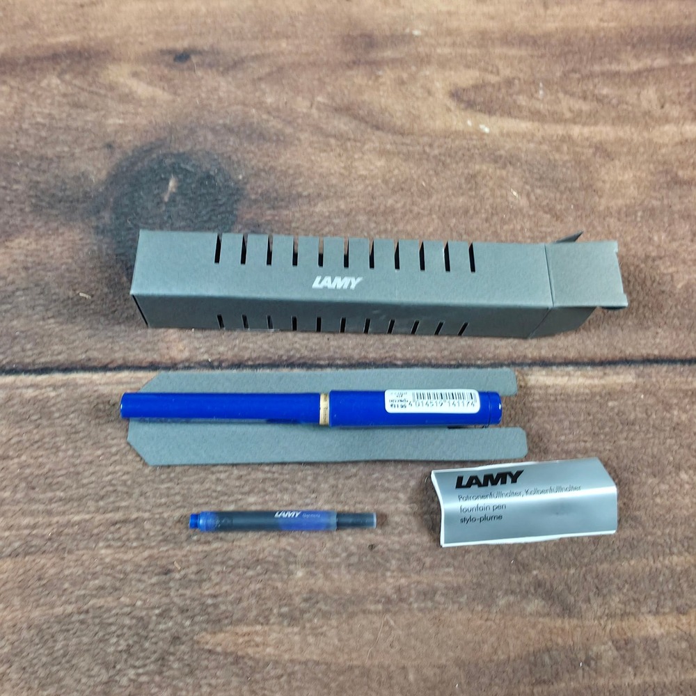 Lamy Safari Fountain Pen Blue New EF Extra Fine Nib L14EF German Design